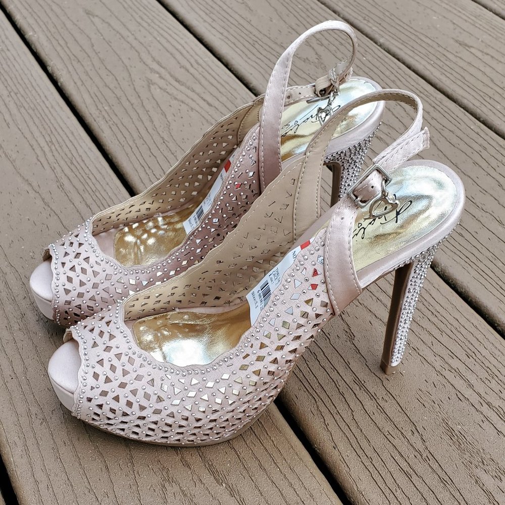 Sling Back 'diamond' Heel